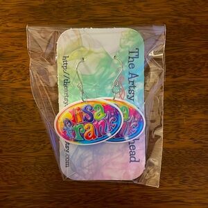 Brand New Hand Made Lisa Frank Earrings